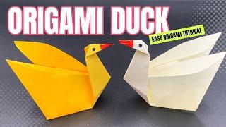 Easy Origami Duck Tutorial for Beginners  How to Make a Paper Duck in Minutes  Step-by-Step DIY