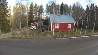 Flying Dji Phantom with GoPro Hero. Huittinen Finland.