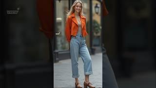 2024 Autumn fall street fashions - cropped jacket & jeans #styles