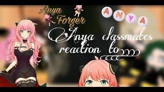Anya and her classmates reaction to...... gacha clubreactionAnya Forger
