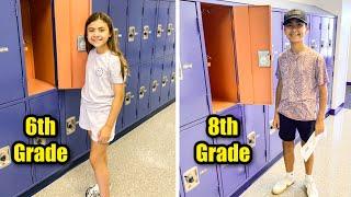 BACK TO SCHOOL  MIDDLE SCHOOL 6th and 8th GRADE LOCKERS CLASS SCHEDULES and SCHOOL TOUR