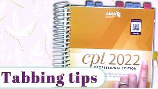Tabbing the CPT book - how to tab medical coding books