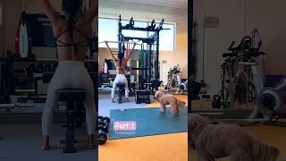 My warm-up and workout pre-handstand training ️ yoga + gym stuff combo