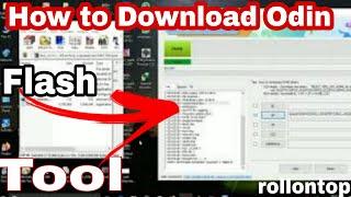 How to use Odin Tool step by step to flash firmware for any Samsung phone Rollontop flash files