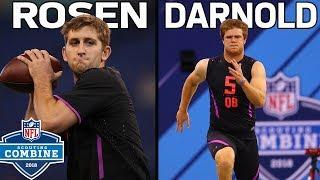 Josh Rosen & Sam Darnold Show Off Their Skills During Workouts  NFL Combine Workouts