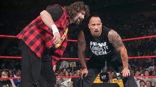 The Rock returns to help Mick Foley against Evolution Raw March 1 2004