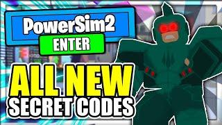 ALL *NEW* SECRET OP CODES Power Simulator 2 Roblox