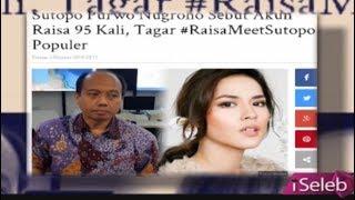 Ditengah Wawancara Bencana Alam Sutopo Purwo Nugroho Dikejutkan Video Call Raisa - iSeleb 0410