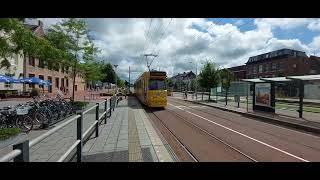 HTM RandstandRail Den Haag BN GTL8 Tram 30003100 3146 arrived at Prinsenhof Delft NL  Light Rail