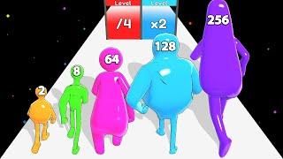 RED ROVER GIANT RUSH - Level Up Blob Runner 3D Gameplay Max Level