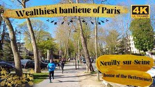 4K Neuilly-sur-Seine Paris Wealthiest Suburb Walking Tour ‍️Liliane Bettencourts town 