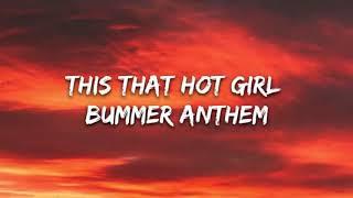 Blackbear - Hot girl bummer lyrics