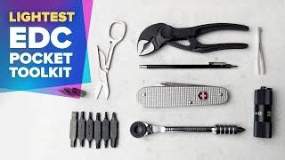 Lightest EDC Pocket Toolkit 7 Tools 14 Bits 5 ¼ Ounces 148g