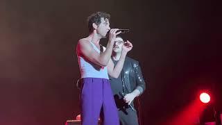 Mika performing Promiseland with Hamed from Mashrou Leila at Kings Theatre in Brooklyn US 1242022