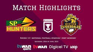 SP PNG Hunters v Wetsern Clydesdale  Match Highlights  Round 13