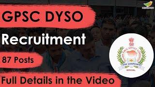 GPSC DYSO Mains Exam 2023 Notification  Application Form