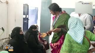BJP Candidate Madhavi Latha Checks Voter IDs of Minority Women  Lok Sabha Elections 2024  News9