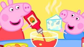 Peppa Pig en Español  Cocinando con Peppa  Pepa la cerdita