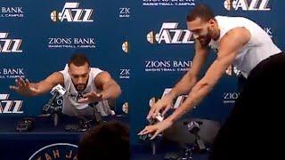 Rudy Gobert mocked Coronavirus by touching all the mics