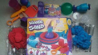 Kinetic sand sandisfying set toy review from Spin master  Asmr Satisfying sand cutting and more