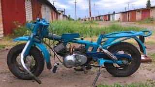 USSR mini motorbike restoration FULL  Полное восстановление советского мини-мопеда Рига 30