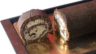 Рулет Чешский с шоколадным кремом и глазурьюCzech roll with chocolate cream and glaze
