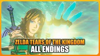 The Legend of Zelda Tears of the Kingdom - ALL ENDINGS True Ending & Secret Ending