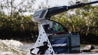 Newport Vessels NT300 at ICAST 2023. The new powerful motor from Newport Vessels.