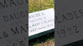 Grave of Maude H Blades laid to rest 122years ago.