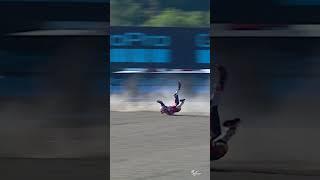 Acostas massive Warm up crash   2024 #SpanishGP