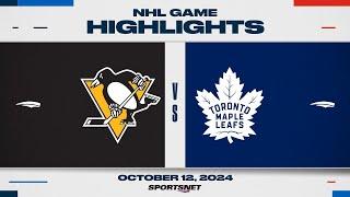 NHL Highlights  Penguins vs. Maple Leafs - October 12 2024