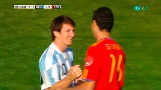 Lionel Messi vs Spain Friendly 2010-11 English Commentary