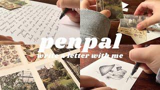 penpal + write a letter with me  cottagecore theme + aesthetic