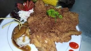 Deep fried Chicken Chop.