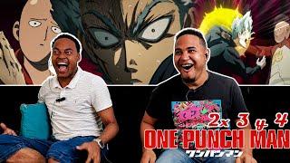 GAROU ES DERROTADO POR SAITAMA 2 X 03 y 04 ONE PUNCH MAN  REACCIÓN