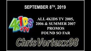 4Kids TV 2005 2006 and Summer 2007 Promos Found So Far 9-8-2019