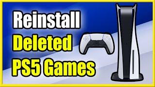 How to Redownload Games on PS5 & Reinstall after Deleting Best Tutorial