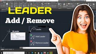 Add leader in AutoCAD  Remove multileader autocad  Multileader autocad #2022