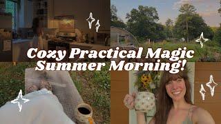Cozy Practical Magic Summer Morning cozy summer day in my life slow living cottage garden tour
