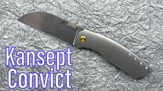 Kansept Convict Damascus - Sheepdog Knives Collab