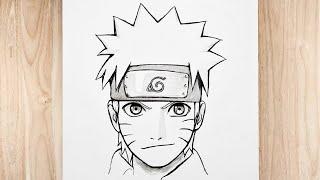 How to draw Naruto  step by step  Naruto drawing