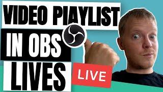 HOW TO ADD A VIDEO PLAYLIST TO OBS STUDIO  Endless Live Stream VLC Playlist Eps 3