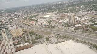 spinning restaurant. San Antonio view from tower of America