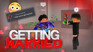 Getting MARRIED in Roblox Da Hood… Funny Dares 