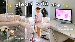 CLEAN WITH ME *deep house cleaning + organization*