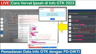 LENGKAP Cara Verval Ijazah di Info GTK 2023 agar Bisa Ikut PPPK 2023 pada info.gtk.kemdikbud.go.id