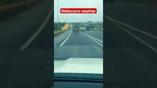 Rainy weather in Melbourne