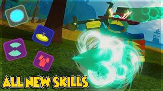 ALL SKILLS IN NEW MAP GHASTLY HARBOR *WHICH IS THE BEST?* IN DUNGEON QUEST ROBLOX