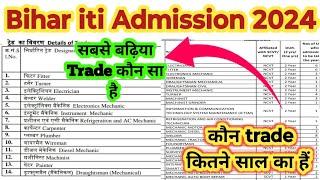 bihar iti best trade iti best trade iti best trade for govt job bihar iti allotment result 2024