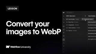 Convert all your images to WebP in the Webflow Designer